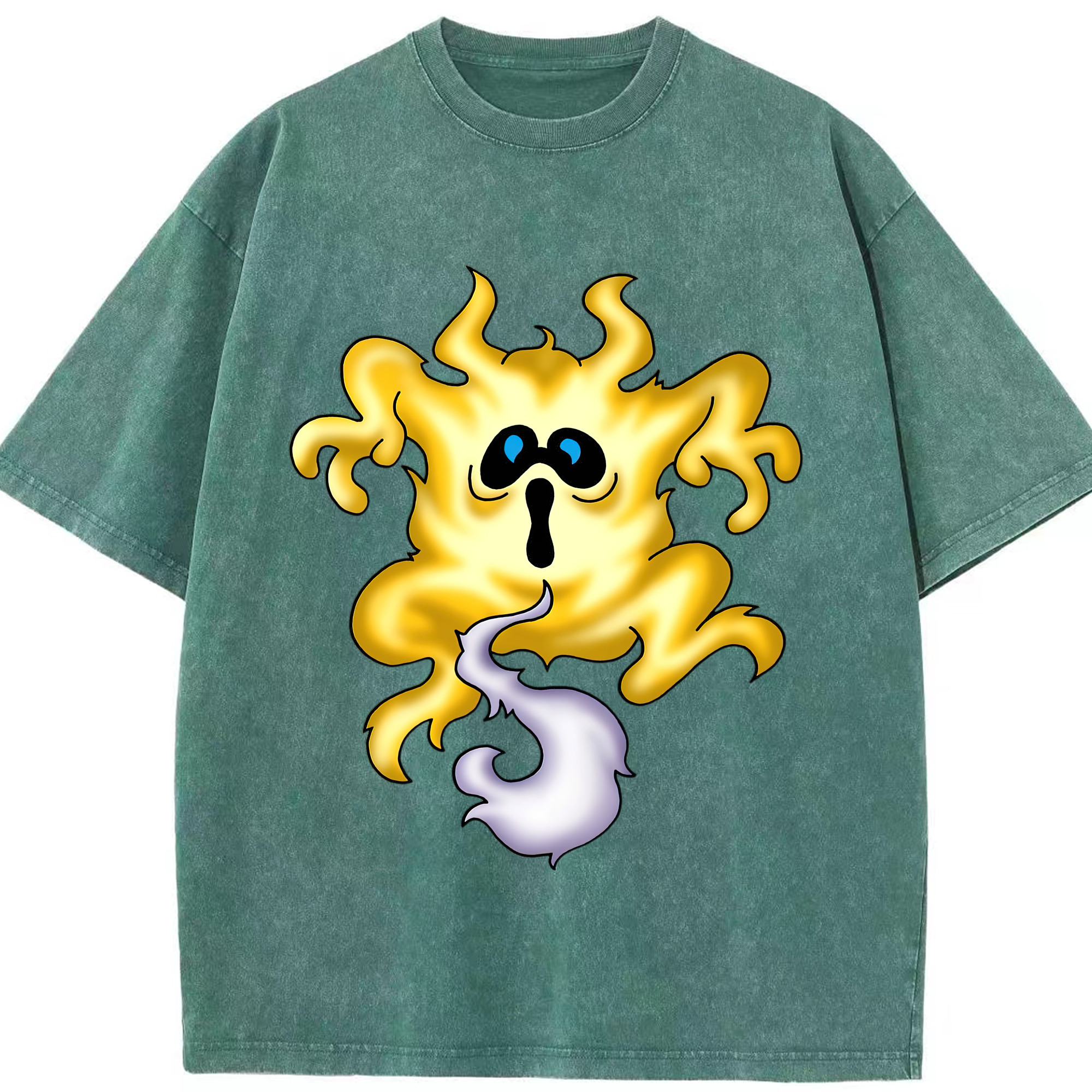 （画像用） ドラゴンクエスト Doragon Kuesuto Dragon Quest 綿100% ヴィンテージ風 半袖Tシャツ（フロントプリント）